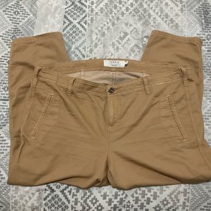 Torrid Cropped Utility Pants Tan Size 16